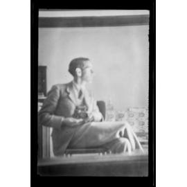 Charles Brasch with camera (self portrait)