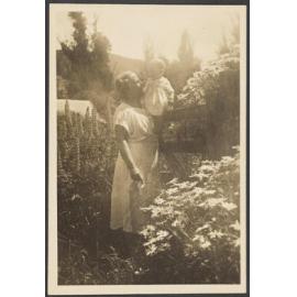 Woman [Nellie Singer?] and baby