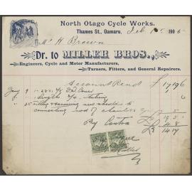 Miller Bros billhead