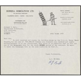 Burrell Demolition letterhead