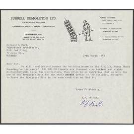 Burrell Demolition letterhead