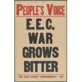 "E.E.C. War Grows Bitter"