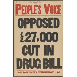 "Opposed £27,000 Cut In Drug Bill"