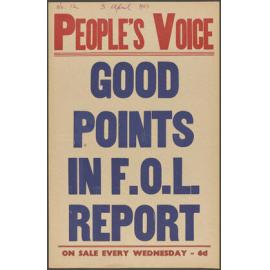 "Good Points In F.O.L. Report"