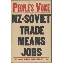 "NZ-Soviet Trade Means Jobs"