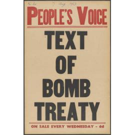 "Text Of Bomb Treaty"