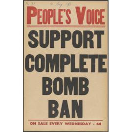 "Support Complete Bomb Ban"