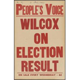 "Wilcox On Election Result"