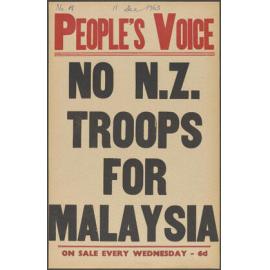 "No N.Z. Troops For Malaysia"