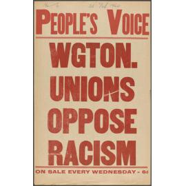 "Wgton. Unions Oppose Racism"