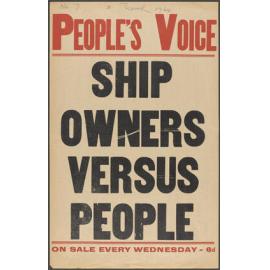 "Ship Owners Versus People"