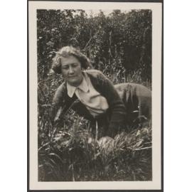 Woman lying in grass [Mrs Lister-Kaye]