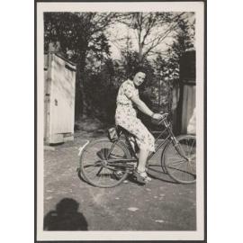 Girl on bicycle