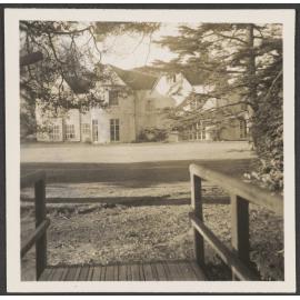 Building at Abbey School from footbridge