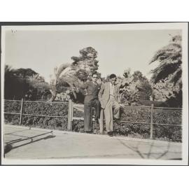 Charles Brasch and unknown man