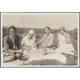 Charles Brasch, Lesley Brasch and two unknown people