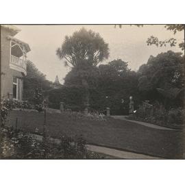 Front garden of Manono, looking up towards house