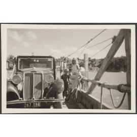 'One of the last shots of the old car - Opua Ferry'