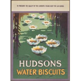 Hudsons Water Biscuits [label]