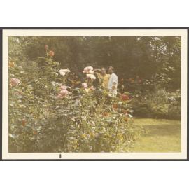 Rob Wentholt and another man in a garden