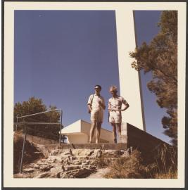 Charles Brasch and unidentified man