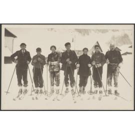 Skiing holiday, including Lesley Brasch and Esmond de Beer