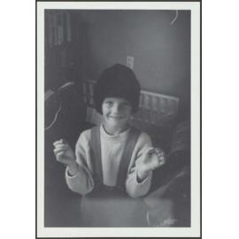 'Hermione in Daddy's seal skin hat Nov. 1968'