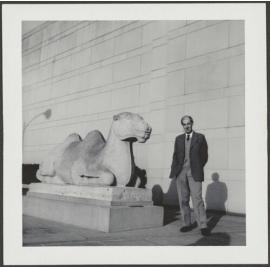 James Bertram outside the Seattle Museum of Art