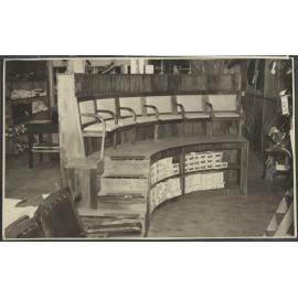 Footwear furniture unit at Hallensteins, Whangārei