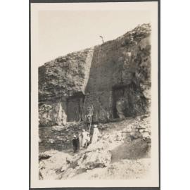 A stela, stone column with an inscription