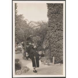 Language tutor Mrs Spencer walking in Malta