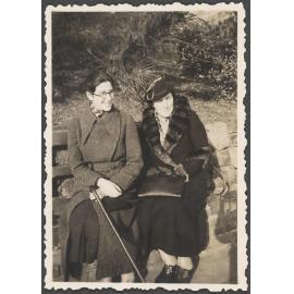 Lesley Brasch and unknown woman at Hove