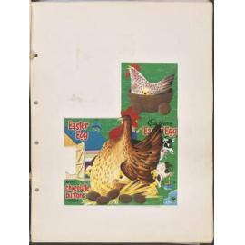 Easter Eggs with chocolate buttons inside