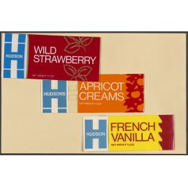 Hudsons Wild Strawberry, Apricot Creams, French Vanilla