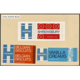 Hudsons 'Cream Sandwich Biscuits': Shrewsbury, Belgian Biscuits, Vanilla Creams