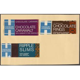 Cadbury & Hudson Chocolate Caramalt, Chocolate Rings, Ripple Slims