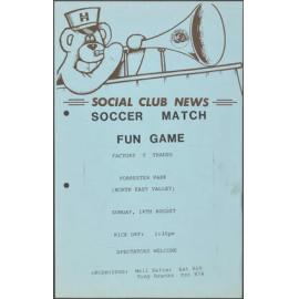 Social Club News: Soccer Match Fun Game