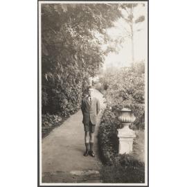 'Peter standing very straight in the garden, 1932-1933' 
