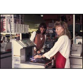 Supermarket checkout with Cadbury Scorched Almonds