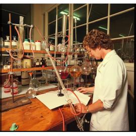 Woman in Cadbury laboratory