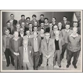 Group of men from Cadbury Fry Hudson staff