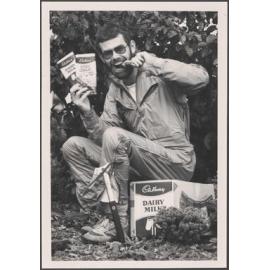 Rob Hall with Cadbury chocolate