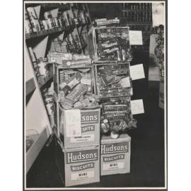 Hudsons Biscuits shop display