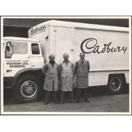 Drivers with Cadbury Fry Hudson No. 7 truck