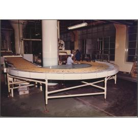 Finger Biscuits. Feed to enrober from overhead conveyor.