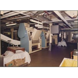 Chocolate making. Buhler refiners with Beetz in the background.