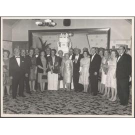 Hudson family members at 'Fork Dinner' at La Scala restaurant marking 100 years of business by R. Hudson & Co. and Cadbury Fry Hudson Ltd