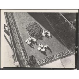 Women factory workers in Cadbury Fry Hudson garden
