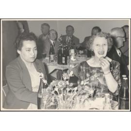 Winnifred McLelland and Mavis Welsford at farewell function for Mrs C.V. Smith