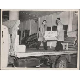 Loading truck at Cadbury Fry Hudson factory